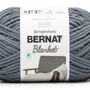 Bernat Blanket - Stormy Green - 431yds - Super Bulky Polyester Yarn - New and Unused - Destash