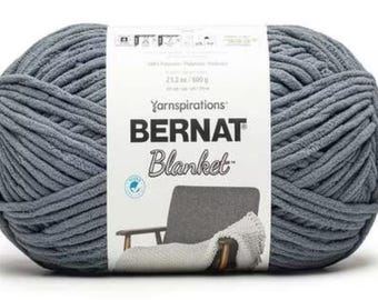 Bernat Blanket - Stormy Green - 431yds - Super Bulky Polyester Yarn - New and Unused - Destash
