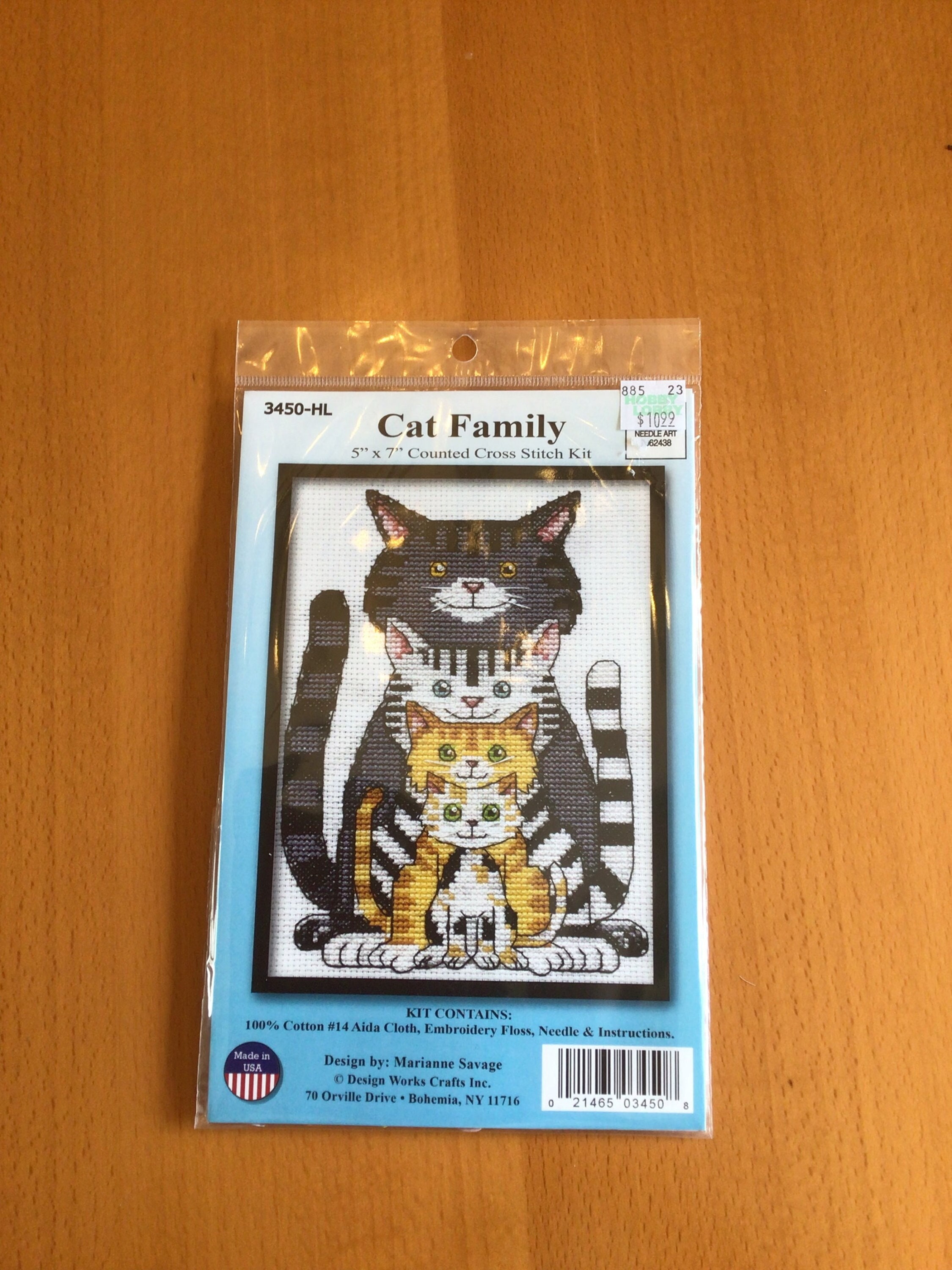 Cross Stitch Kit - Cat Family - 5