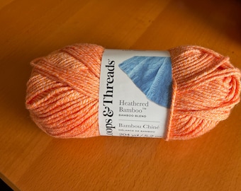 Loops & Threads - Heathered Bamboo - Papaya - New and Unused - Destash