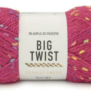 Totally Tweed - 295yds - Worsted Acrylic Blend Yarn - by Big Twist- New and Unused - Destash