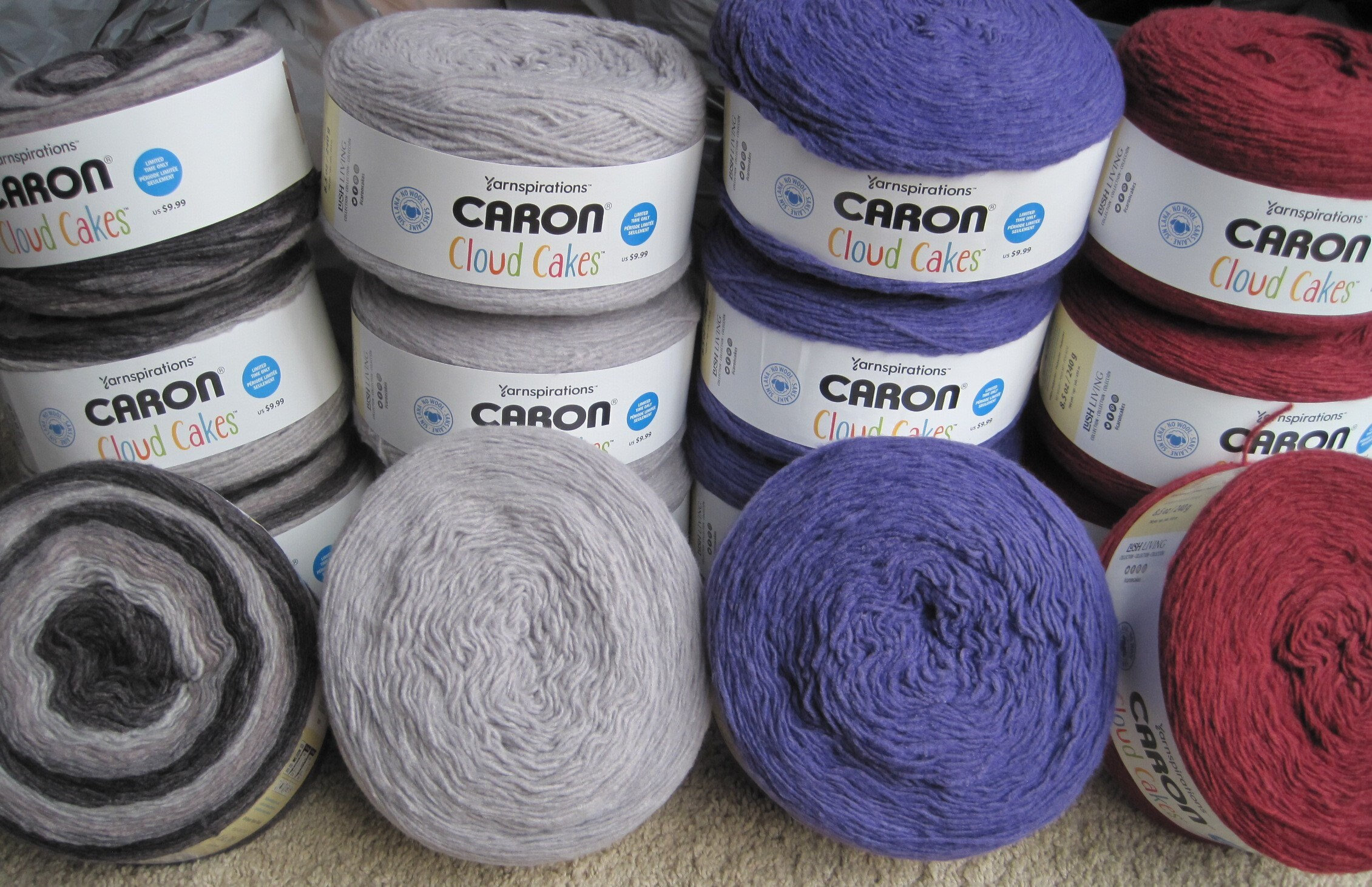 Caron Cloud Cakes Sun and Sea Polyester Knitting & Crochet Yarn