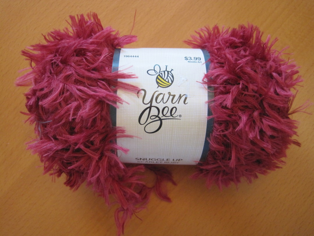 Yarn Bee Snuggle up Scarlet Ruby 100 Polyester New and Unused Etsy