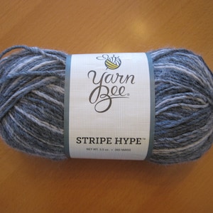 Yarn Bee - Stripe Hype - Blush/Grey - NEW and UNUSED