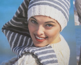 Knit Pattern - Stocking Cap - One Size Fits Most - Vintage