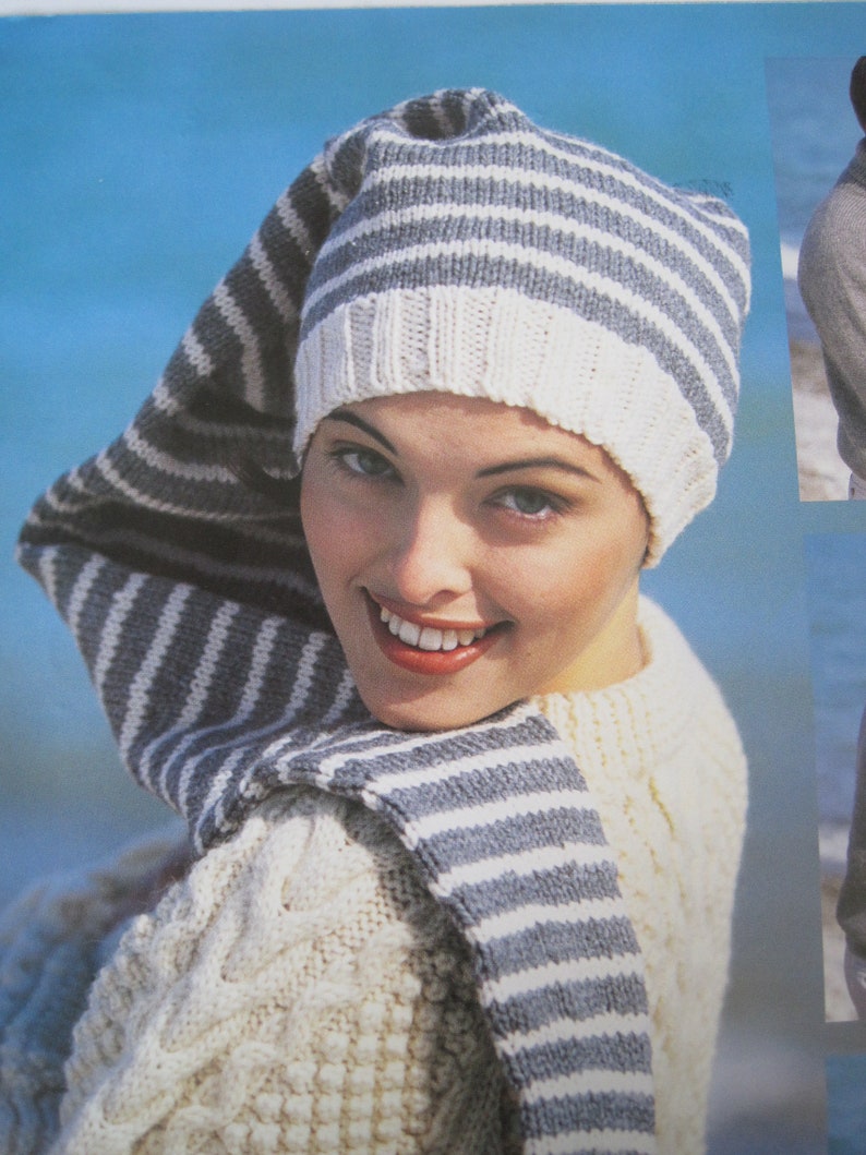Knit Pattern - Stocking Cap - One Size Fits Most - Vintage - Etsy
