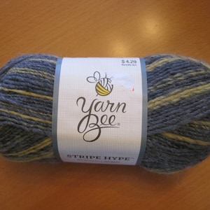 Yarn Bee - Stripe Hype - Mustard/Grey - NEW and UNUSED