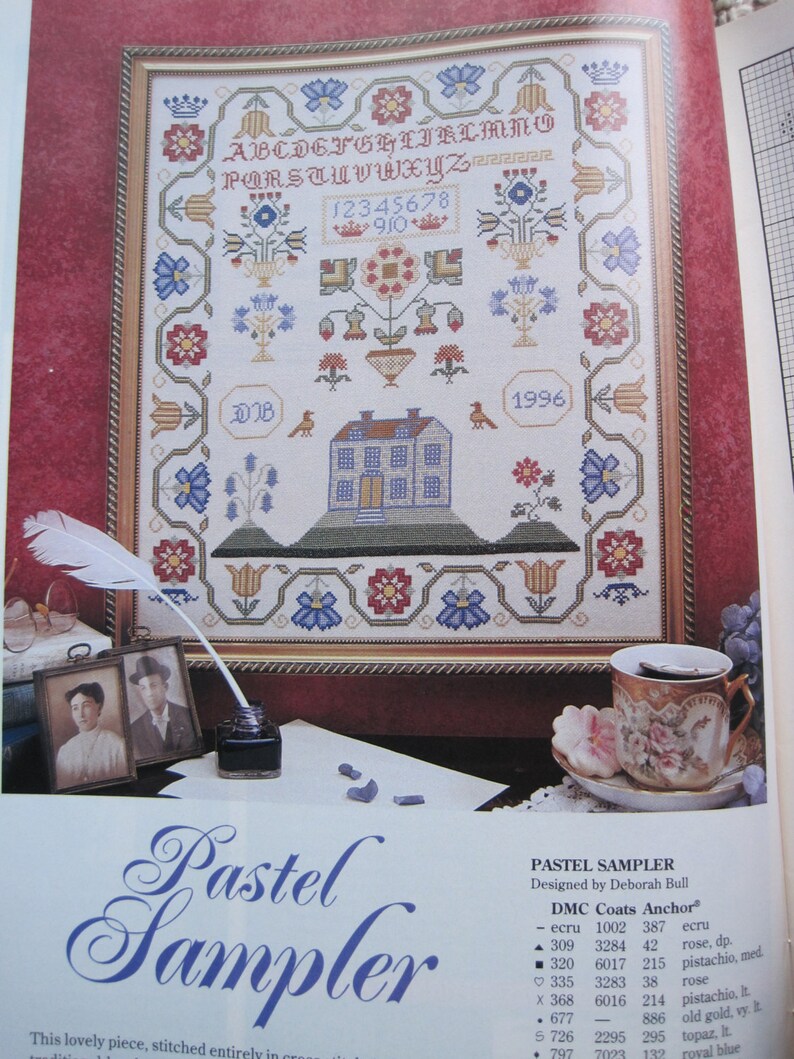 Just Cross Stitch Magazine April 1996 Etsy
