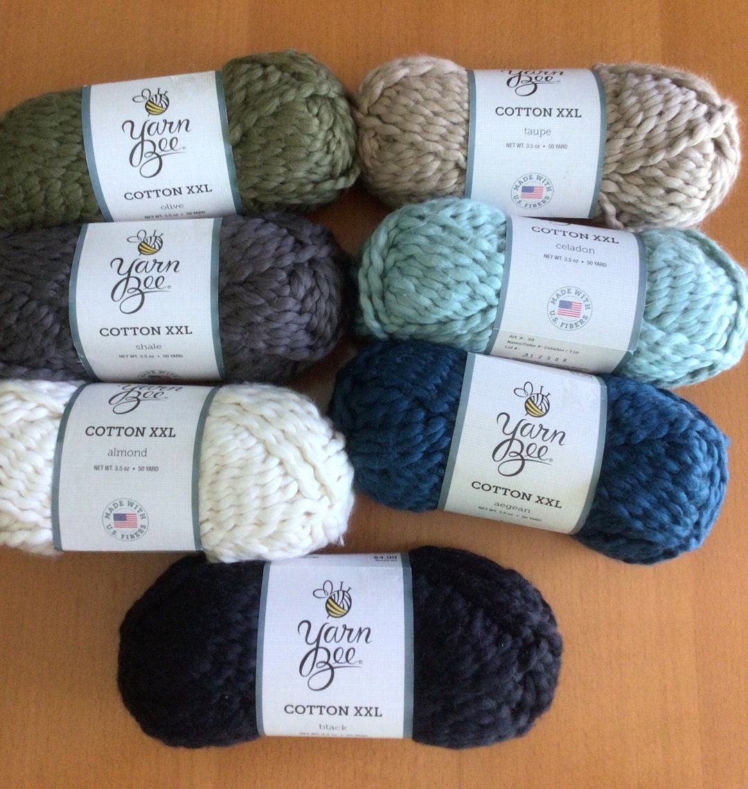 Yarn Bee Cotton XXL Seven Colors to Choose From New and Unused Destash
