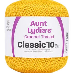 リディアおばさんのクロッシェ サイズ10 コットン糸 - 新品未使用 - Destash