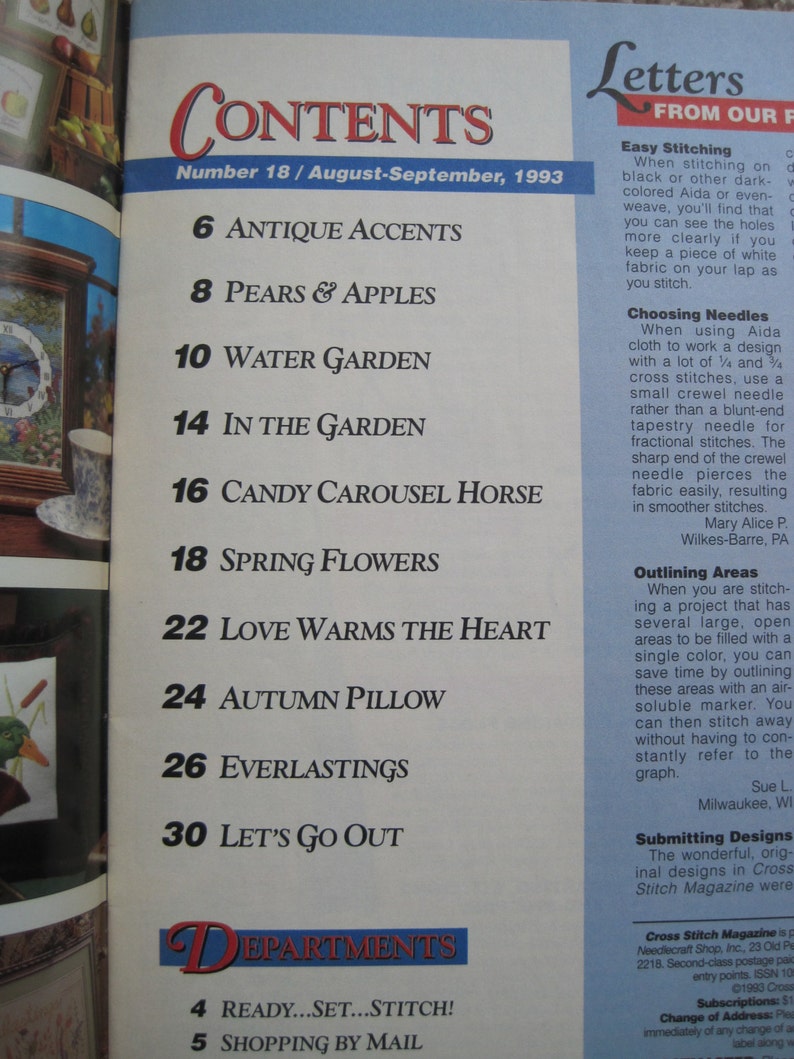 Cross Stitch Magazine Number 18 Published 1993