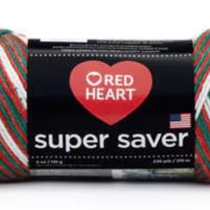 Rood hart – Super Saver – kamgaren met kamgaren – nieuw en ongebruikt – Destash