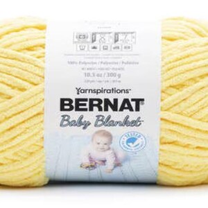 Bernat Baby Decke uni - Buttercup - 200m - Super Ruby Polyester Garn - Neu und Unbenutzt - Destash
