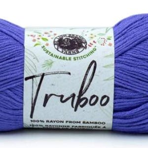 ライオンブランド トゥルブー - 241ヤード - 軽量竹糸 - 新品未使用 - Destash