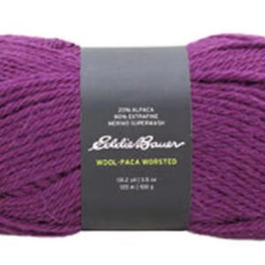 Eddie Bauer Wolle Paca Worsted - 131m - Kammgarn Merino Schurwolle Garn - Neu und Unbenutzt - Destash
