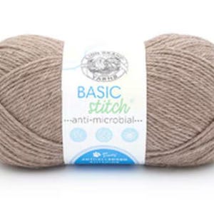 Lion Brand Basic Stitch Antimicrobial - 186yds Worsted Polyester Yarn - New and Unused - Destash
