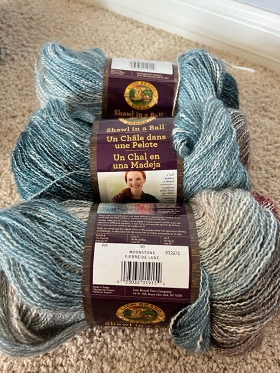 Lion Brand Yarn Shawl in a Ball Moonstone New and Unused Price is per Skein  