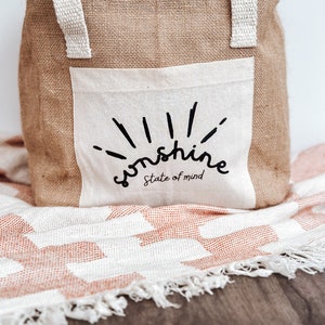 Jute Kühltasche Sunshine Zustandsstimmung, 3 Größen erhältlich