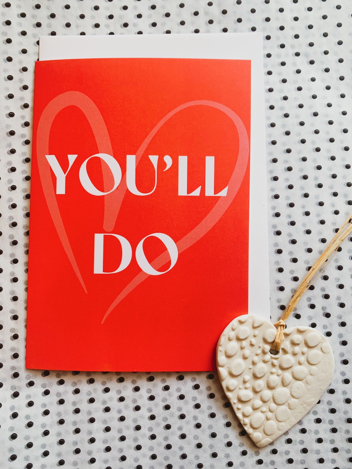 Youll do red A6 valentines anniversary galentines love card | Etsy