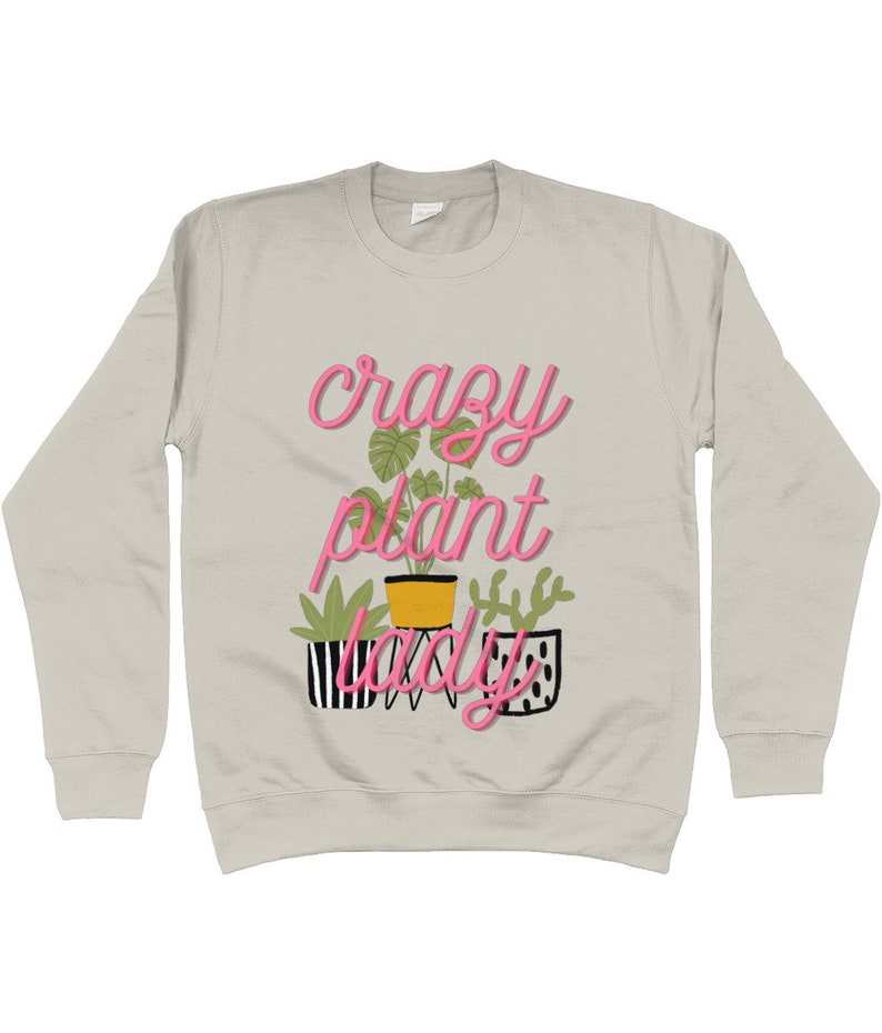 Crazy plant lady Adults Sweatshirt, Choice of colours and sizes, Plant lovers image 6