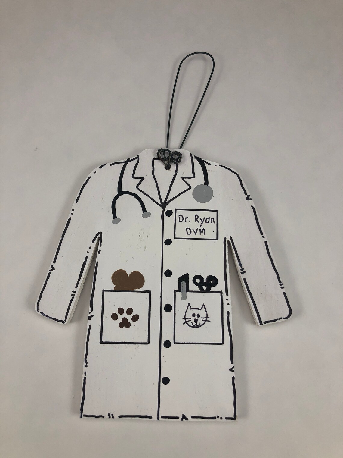 Veterinarian Lab Coat Doctor Scrub Jacket Personalized Etsy