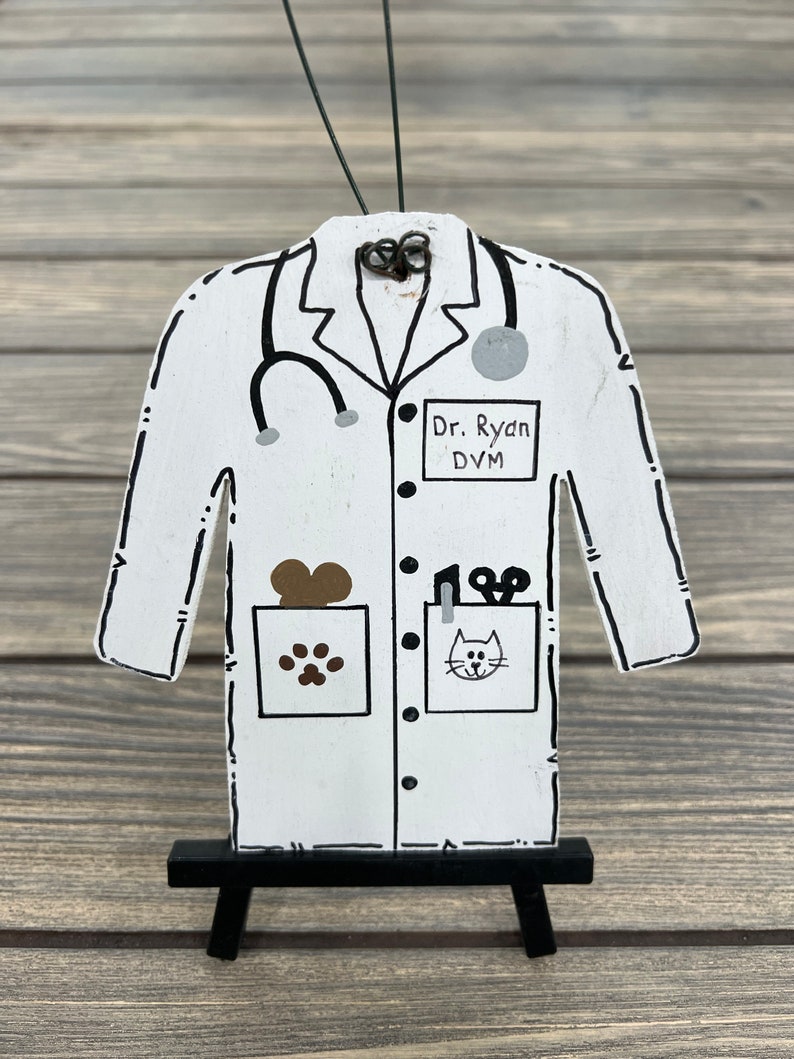 Veterinarian Lab Coat Doctor Scrub Jacket Personalized Etsy