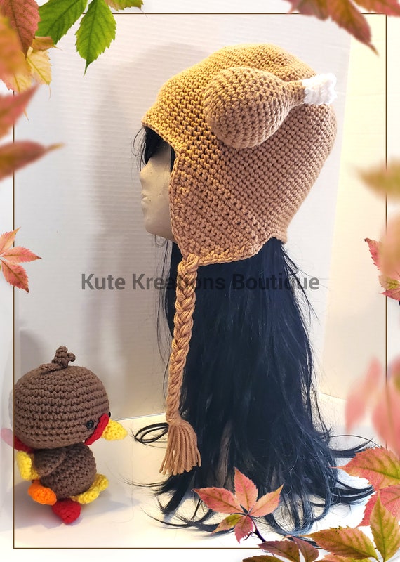 Crochet Turkey Dinner Hat!  Turkey Hat. Baby/Adult Size. Crochet Turkey hat! Turkey Beanie/Turkey Hats.