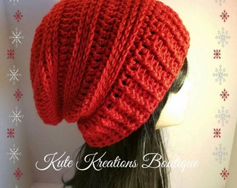Crochet Slouchy Beanie: Soft Acrylic, Unisex Design