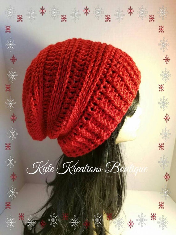 Crochet Slouchy Hat/Stylish Slouchy Hat/Slouchy Beanie.