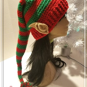Bonnet d&#39;elfe au crochet/Chapeau d&#39;elfe