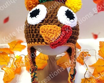 Crochet Turkey Hat! Cute Turkey Hat. Cute Crochet Turkey hat! Turkey Beanie/Turkey Hats.