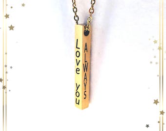Personalized Stainless Steel Necklace.