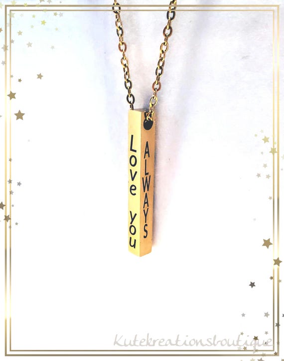Personalized Stainless Steel Necklace.