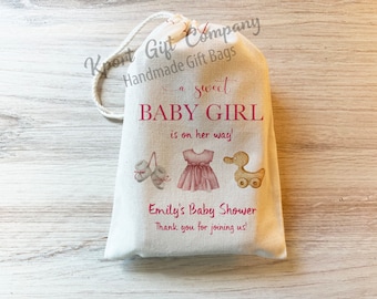 Girl Baby Shower Favor Bag - Boho Shower Favor Bag - Girl Baby Shower Gifts - Baby Shower Favors for Girl Personalized custom
