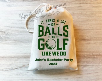 Golf Balls Bachelor Party Hangover Recovery Kit Custom Bachelor Favor Bag. Golfing Golf Bachelor Party Favor Wedding Personalized Bag