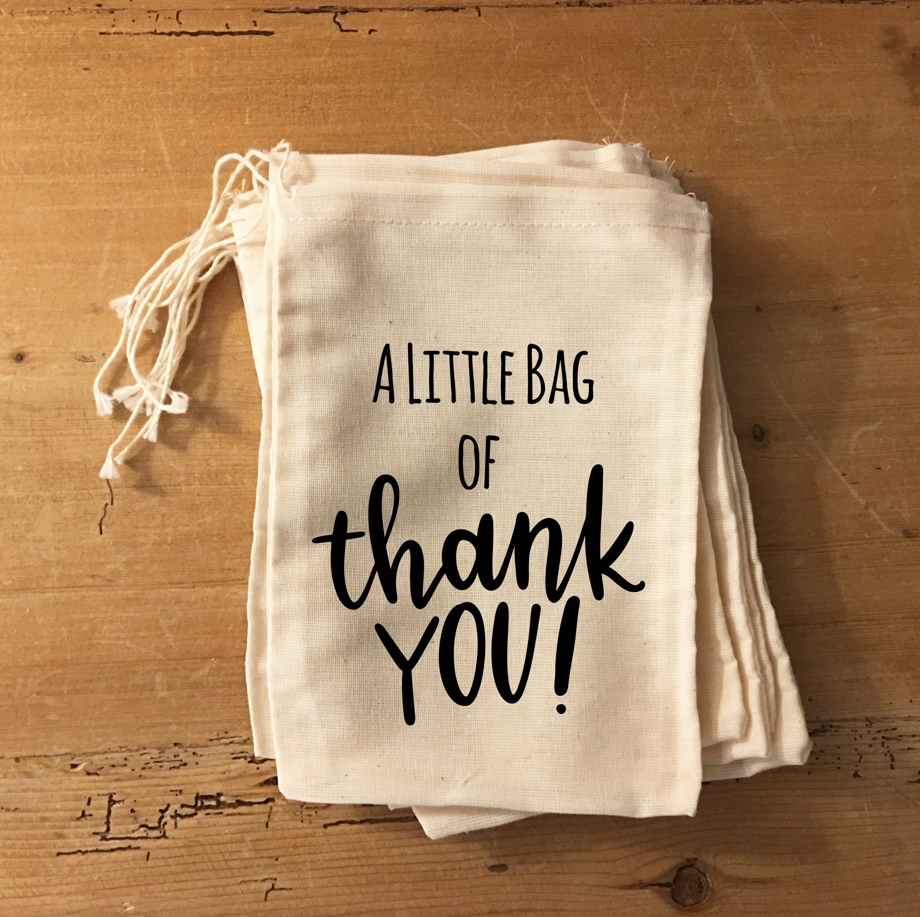 1 Thank You Favor Bag Personalized Baby Shower Wedding Shower Etsy