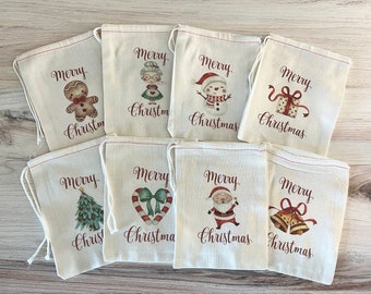 Merry Christmas Holiday Bags. Christmas gift wrapping Christmas bags custom Christmas bags personalized Christmas Stocking Stuffers Favors