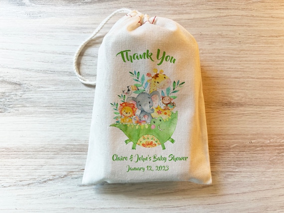 Safari Animals Jungle Animals Gift Party Favor Drawstring