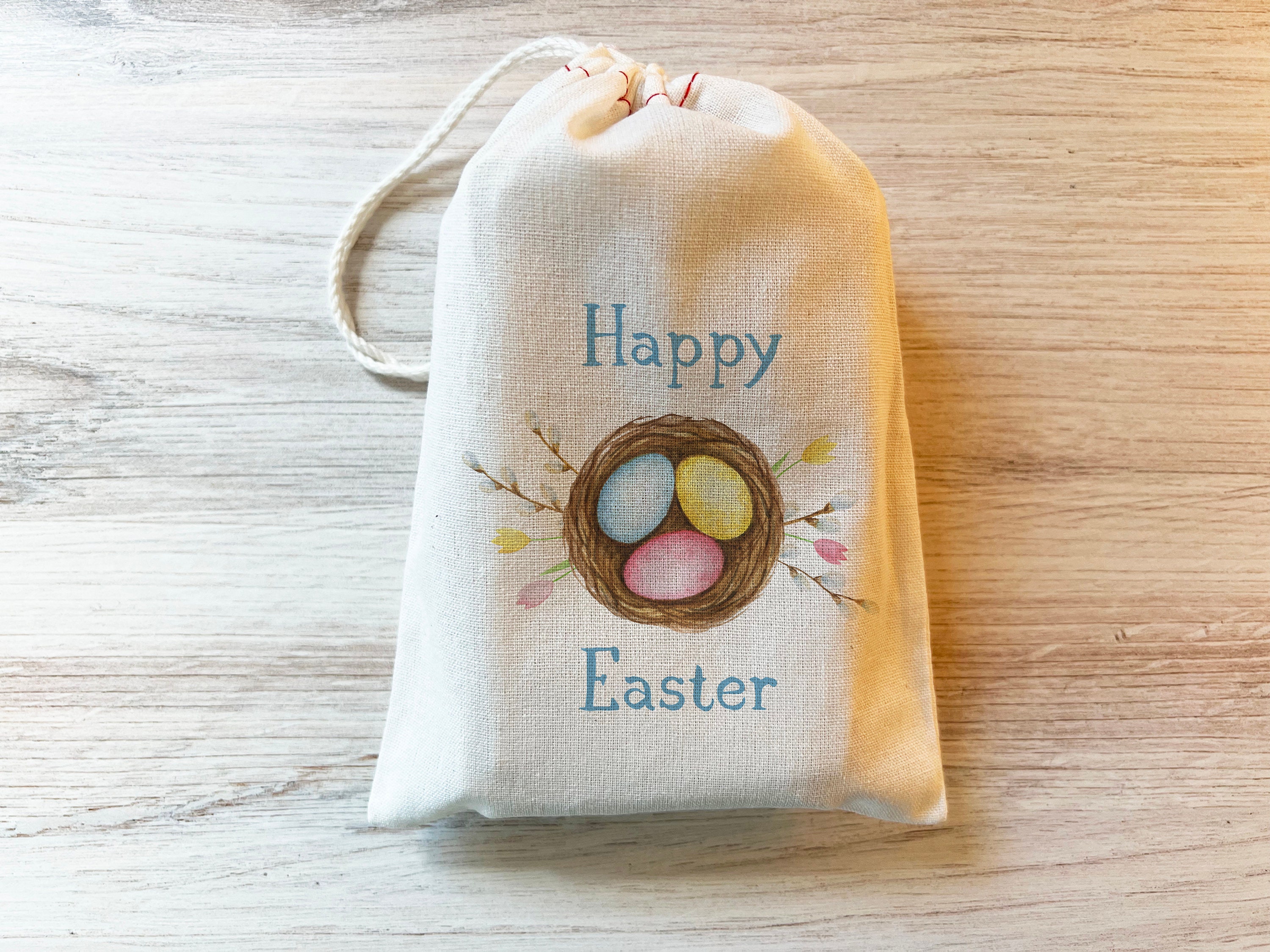 Drawstring Easter Gift Bags - Super Mom - No Cape