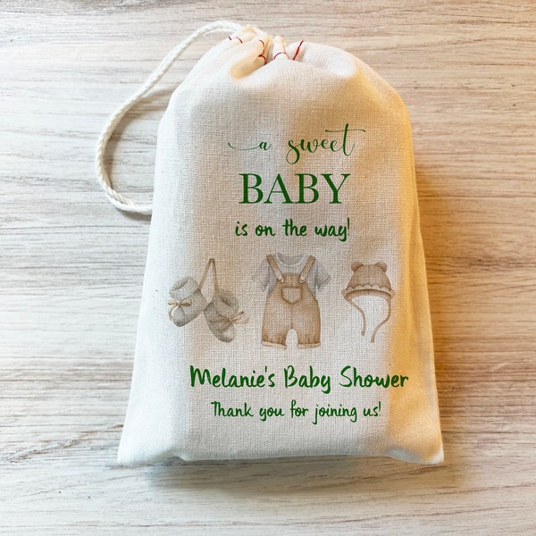 Gender Neutral Gender Reveal Baby Shower Favor Bag Boho Shower Favor Bag Baby Shower Gifts Baby Shower Favors Personalized custom