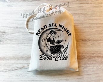 Personalized Book Club Gift Bag - Book Club Member Gift - Bookish Gift - Book club party - Custom book club favor - Book Club Favor Bag