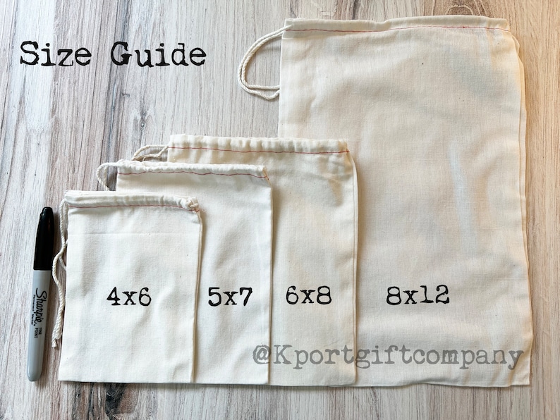 Dollar Sign Money Bag Favor Gift Bag. Cotton Drawstring Bag image 8