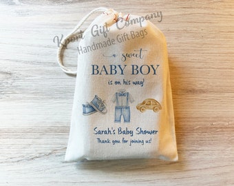 Boy Baby Shower Favor Bag - Boho Shower Favor  Bag - Baby Shower Gifts - Boy Baby Shower Favors Personalized custom