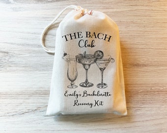 The Bach Club Bachelorette Party Recovery Kits Bachelorette Custom Bachelorette Favors Personalized Luxury Bachelorette Social Club Bach