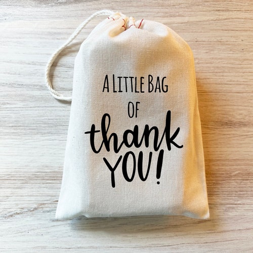 Thank You Favor Bag Personalized Baby Shower Wedding Shower Etsy Canada