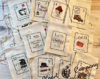 It's a Wonderful Life Advent Calendar Bags – Vintage Holiday Countdown