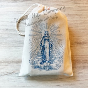 Virgin Mary Rosary Bag - Catholic Prayer Bag - Personalized - Custom Bag