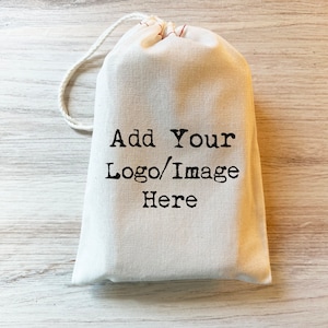 Custom Logo Merchandise Bag - Business Event Customized Favor Bags for Candy Buffet Birthday Personalized Cotton bags