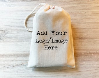 Custom Logo Merchandise Bag - Business Event Customized Favor Bags for Candy Buffet Birthday Personalized Cotton bags