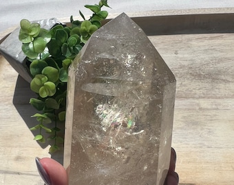 Rainbow Citrine Tower | Natural Crystal Point from Brazil